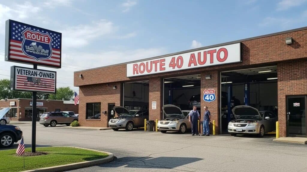 Route 40 Auto veteran-owned auto repair shop in Bridgeport, Ohio with catalytic converter services.
